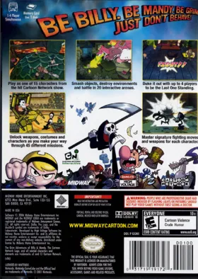 Grim Adventures of Billy & Mandy, The box cover back